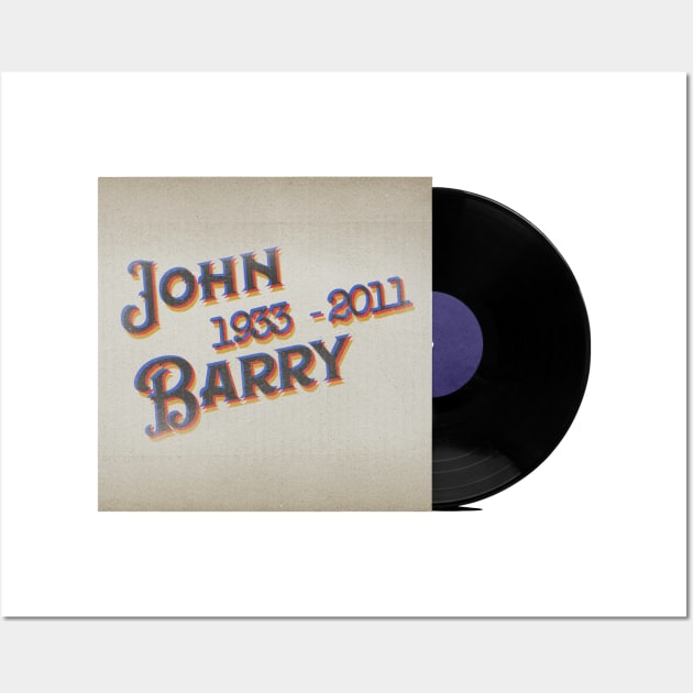 RETRO VINYL JOHN BARRY Wall Art by elSALMA